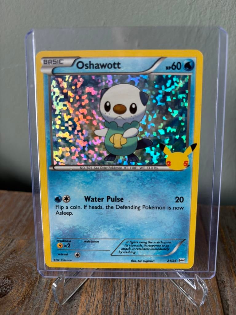 Oshawott #21 Holo McDonald’s 25th Anniversary, Ophalen of Verzenden, Losse kaart