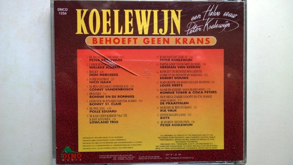 Koelewijn Behoeft Geen Krans Een Halve Eeuw Peter Koelewijn, Ophalen of Verzenden, Zo goed als nieuw, Nederlandstalig, Album