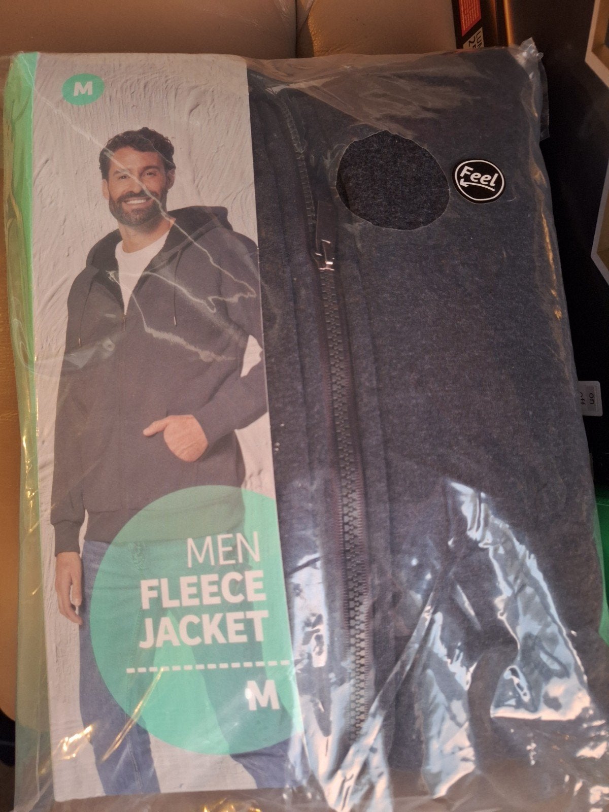 Nieuw Feel Heren Fleece Jas Maat M - Donkergrijs, Kleding | Heren, Ophalen, Maat 48/50 (M), Nieuw, Grijs