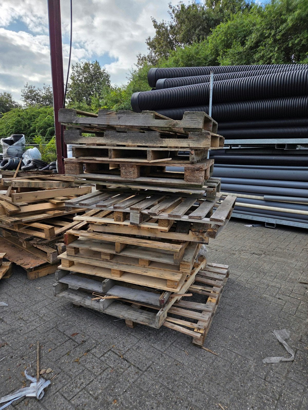 GRATIS BRANDHOUT, Ophalen, Gebruikt, 50 mm of meer, Pallet
