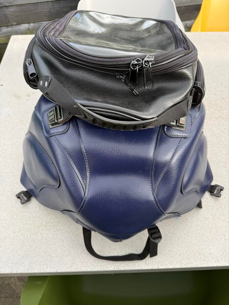 VFR 800 Bagster tanktas en tankhoes set - Zwart/Blauw, Ophalen of Verzenden, Zo goed als nieuw