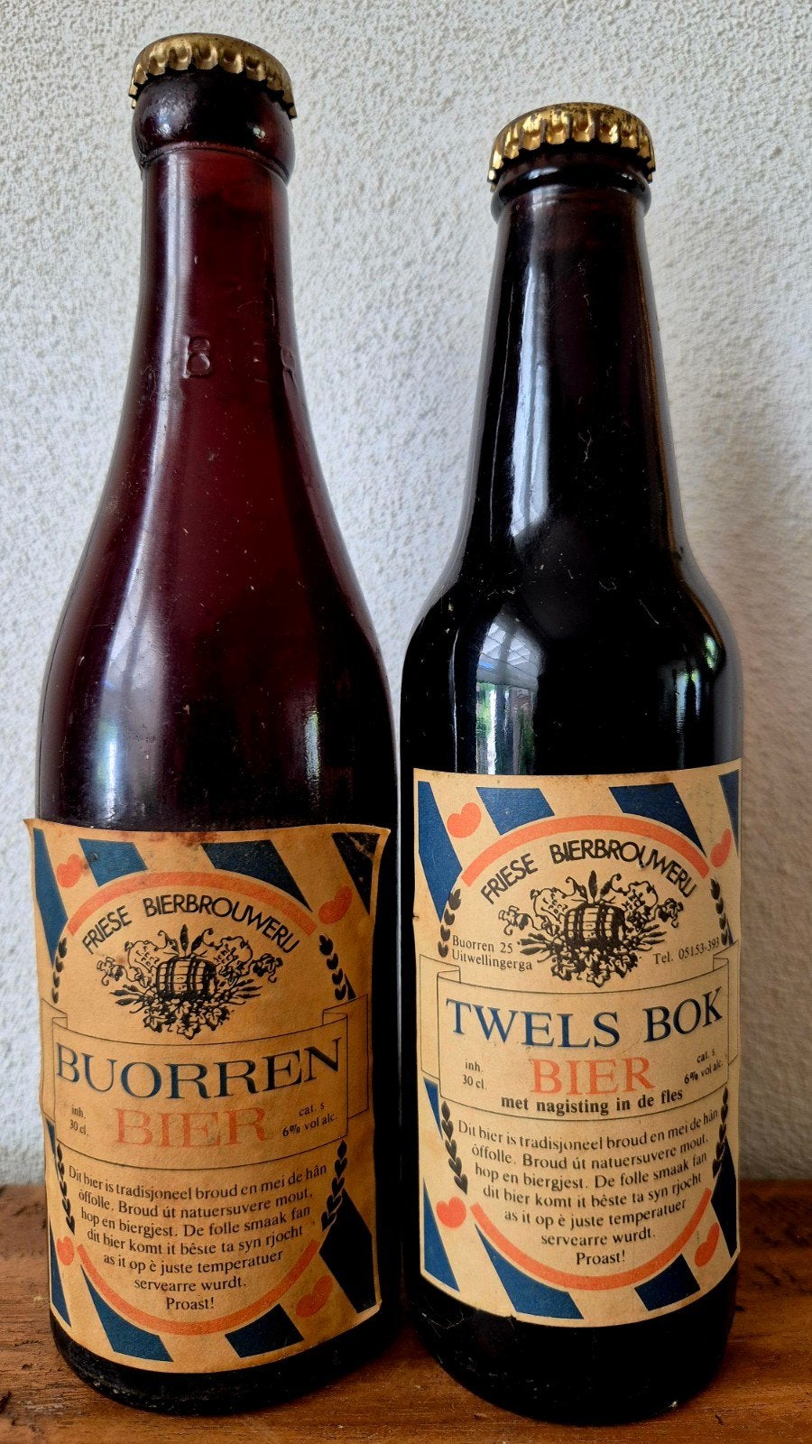 flessen Friese bier brouwerij TWELS BOK/BUORREN bier 30cl, Ophalen of Verzenden, Zo goed als nieuw, Flesje(s), Overige merken
