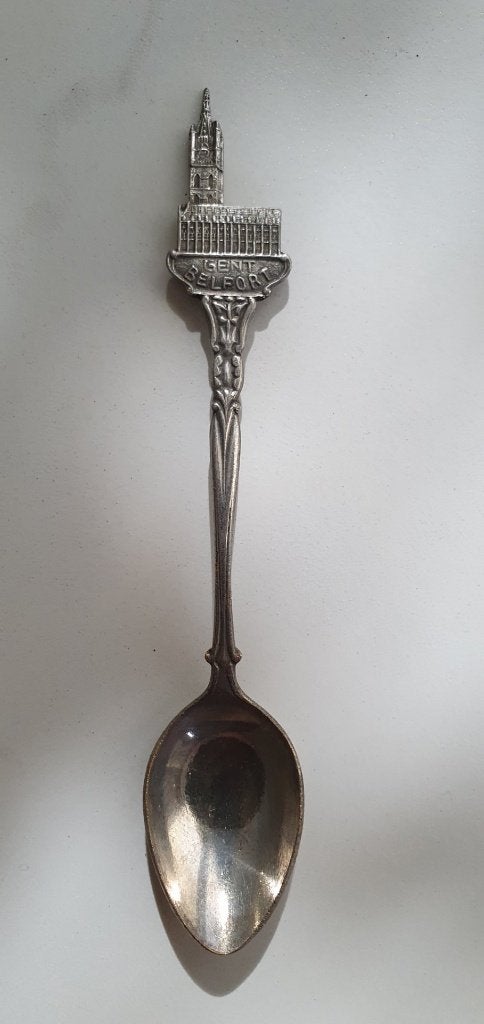 lepeltje Gent – Belfort - L’Ardennaisse silverpl. – Belgie, Ophalen of Verzenden