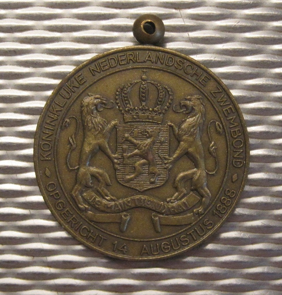 PENNING - MEDAILLE - ZWEMMEN, Postzegels en Munten, Penningen en Medailles, Verzenden, Overige materialen, Nederland