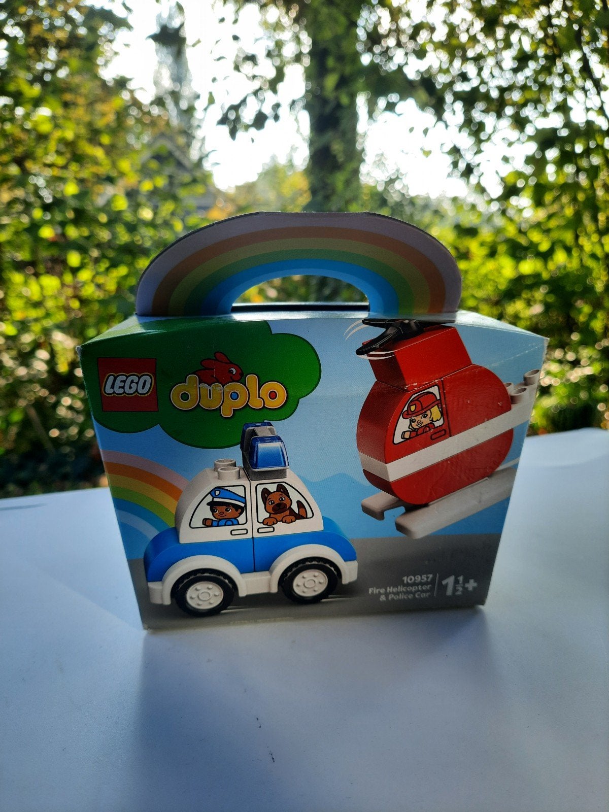 LEGO Duplo 10957 Brandweerhelikopter & Politiewagen, Overige thema's, Nieuw, Ophalen of Verzenden, Duplo