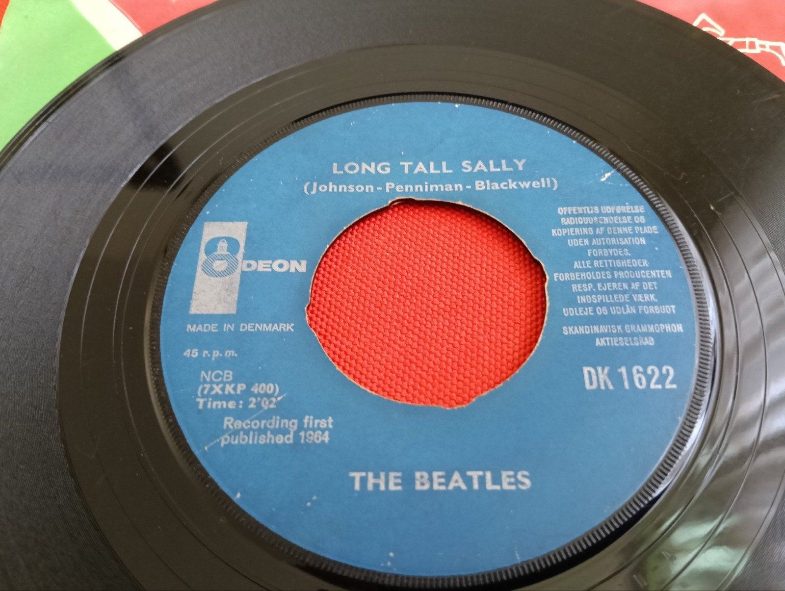 BEATLES 1964 ODEON LABEL DENMARK BEAT, Cd's en Dvd's, Vinyl Singles, Verzenden, Zo goed als nieuw, Pop