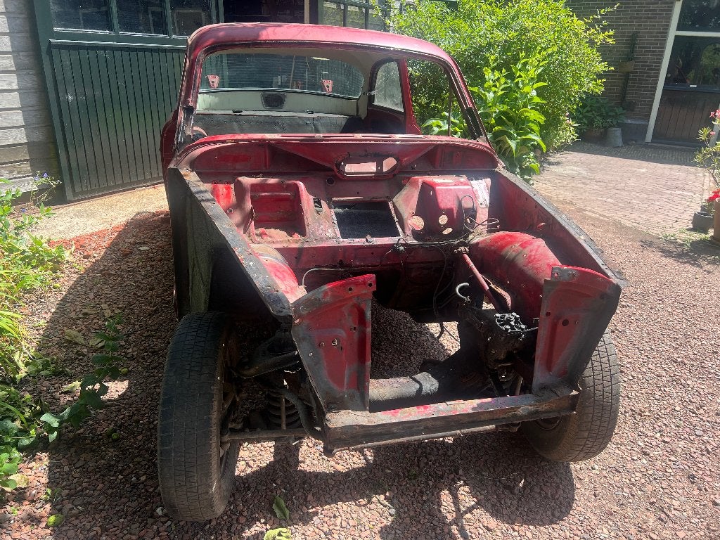 Rollend casco Volvo Amazon zonder kenteken, Ophalen