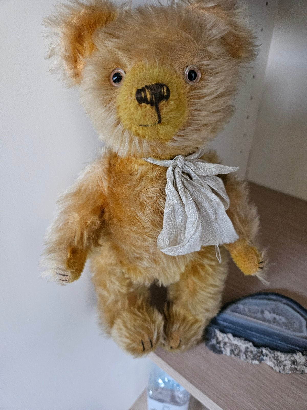 Antieke Diem Beer Jaren '40 - 30 cm, Verzamelen, Beren en Cherished Teddies, Ophalen of Verzenden, Gebruikt, Stoffen beer, Overige merken