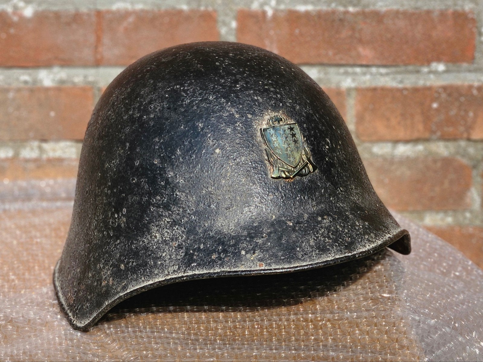brandweerhelm brandweer Zwitserland, Ophalen, Landmacht, Nederland, Embleem of Badge