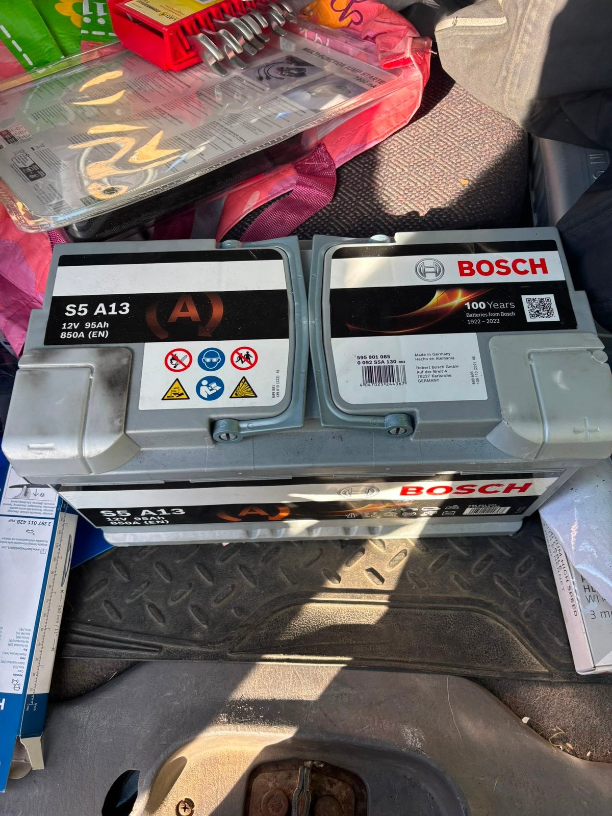 Accu bosch 850a 12v 95ah agm, Ophalen of Verzenden, Nieuw