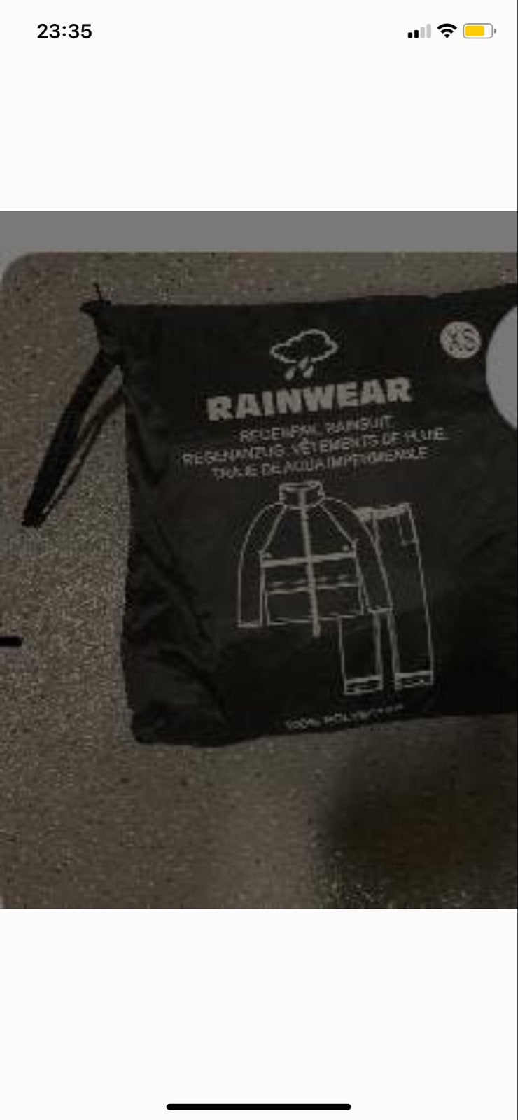 Regenpak (XS) - een keer genruikt, Caravans en Kamperen, Regenkleding, Ophalen, Nieuw, Regenbroek