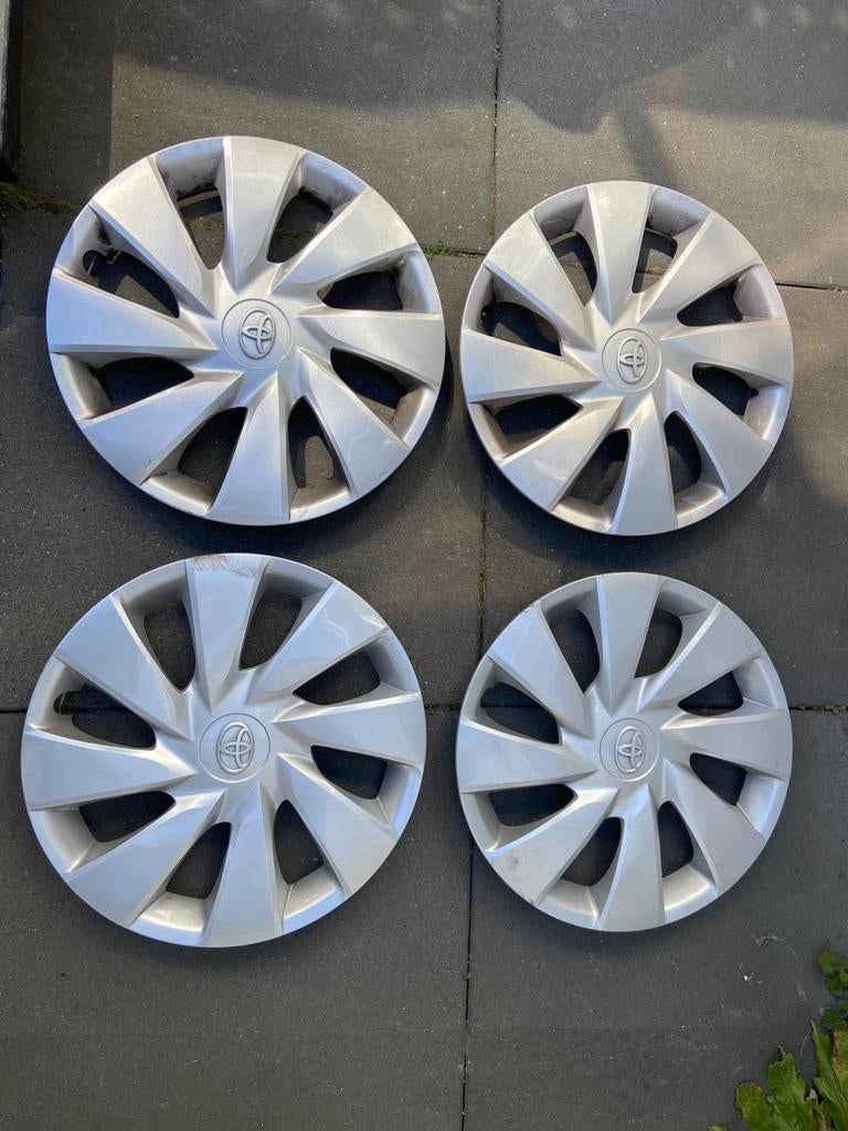 4x Wieldoppen Toyota Aygo | 14 Inch | 42602-OH070, Auto diversen, Wieldoppen, Ophalen of Verzenden, Gebruikt