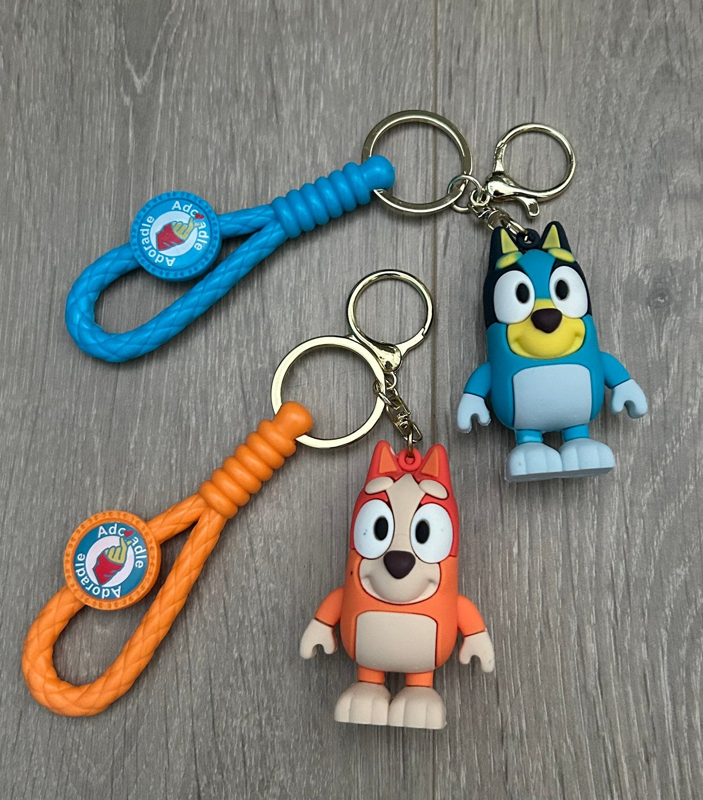 2 Bluey sleutelhangers, Verzamelen, Ophalen of Verzenden, Zo goed als nieuw, Knuffel of Figuurtje