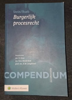 Compendium van het burgerlijk procesrecht 9789013172553, Boeken, Studieboeken en Cursussen, Ophalen of Verzenden, Beta, Gelezen