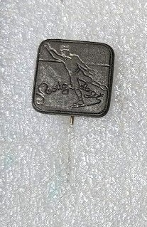 oude holmetaal speld van Nooitgedagt schaatsen, Verzamelen, Ophalen of Verzenden, Overige onderwerpen, Speldje of Pin