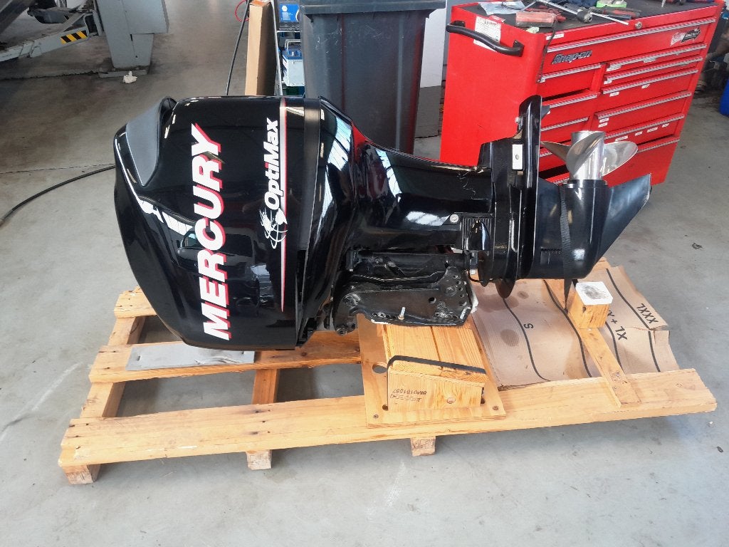 Mercury optiemax 75, Watersport en Boten, Ophalen, Gebruikt, Met afstandsbediening, 30 pk of meer