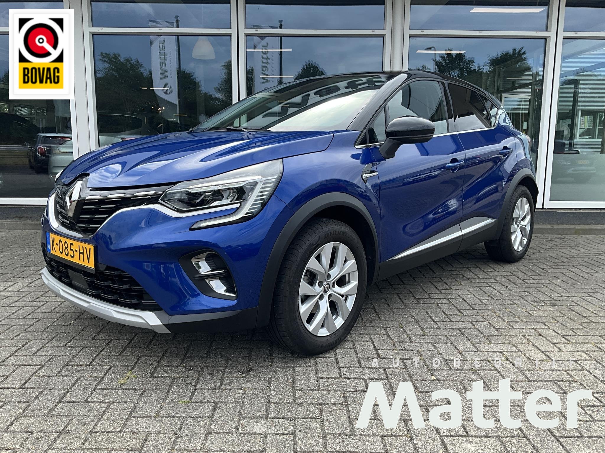 Renault Captur 1.0 TCe 100 Intens, Auto's, Voorwielaandrijving, Gebruikt, Blauw, Origineel Nederlands