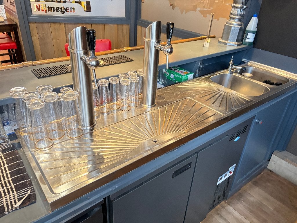 Hertog Jan tapkranen met lekblad, Huis en Inrichting, Ophalen, Zo goed als nieuw