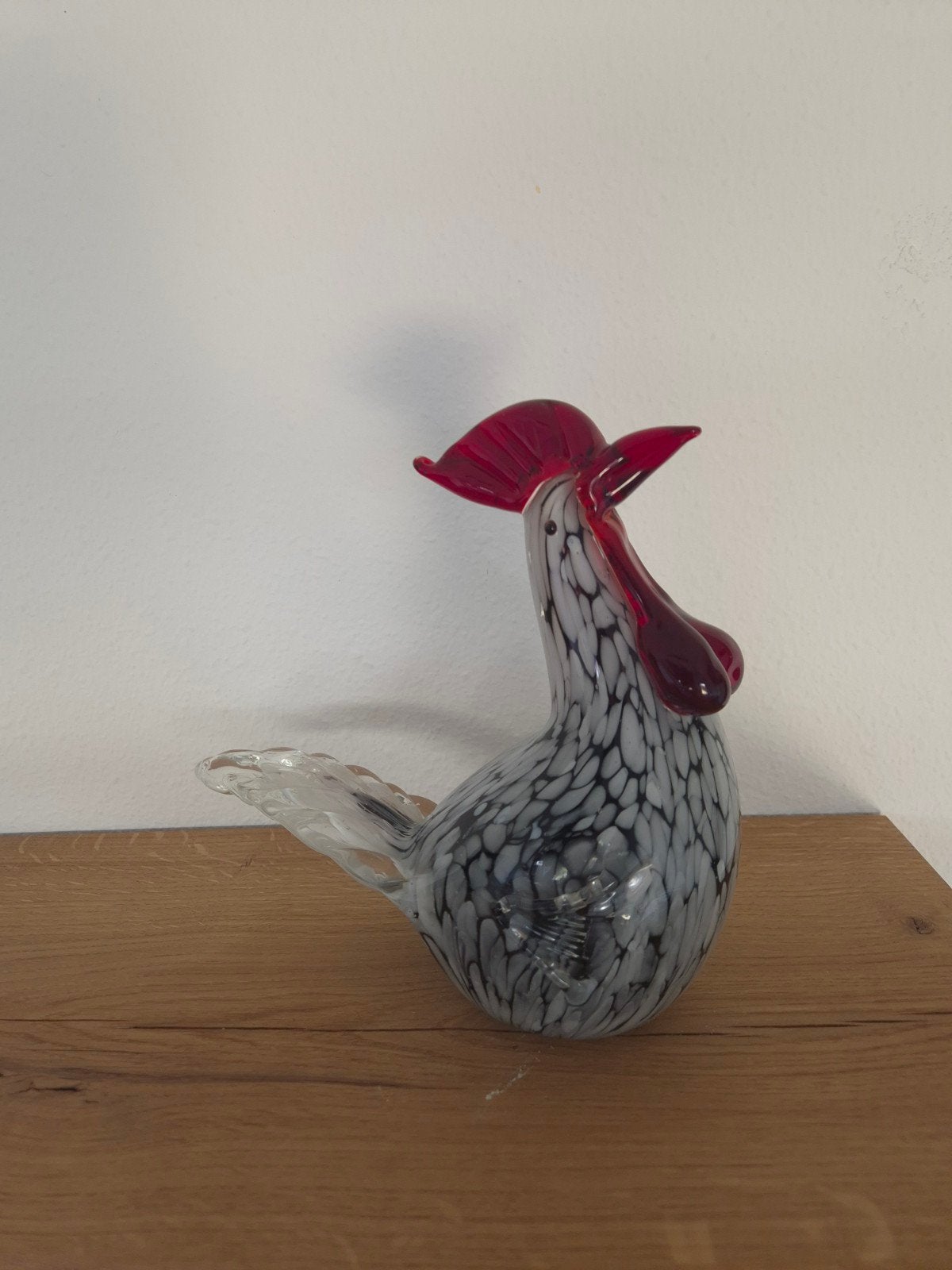 Glazen Murano haan., Ophalen of Verzenden