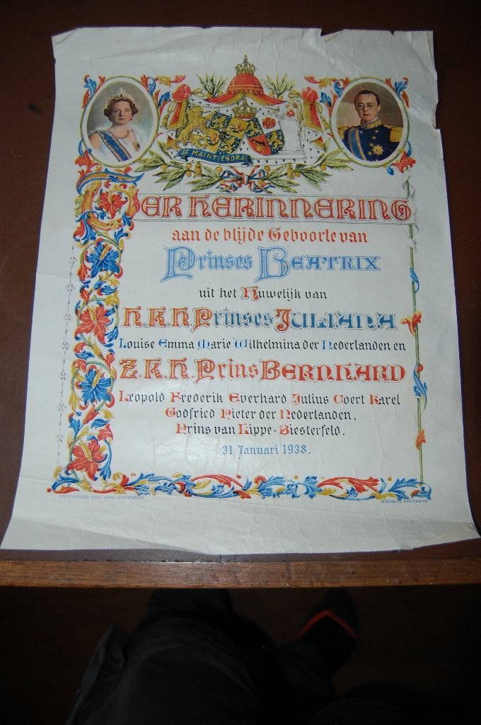 Diverse drukwerken Nederlands Koninklijk Huis, Verzamelen, Ophalen of Verzenden, Zo goed als nieuw, Nederland, Kaart, Foto of Prent