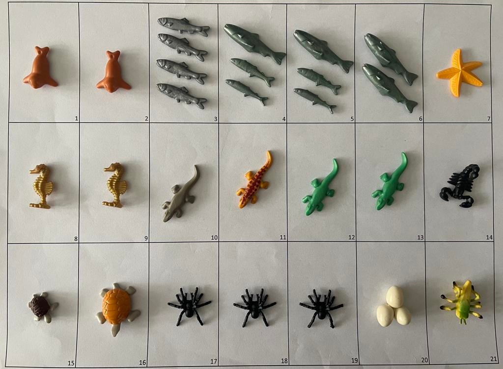 Losse dieren zeedieren vis spin zeehond schildpad en meer, Ophalen of Verzenden, Los playmobil