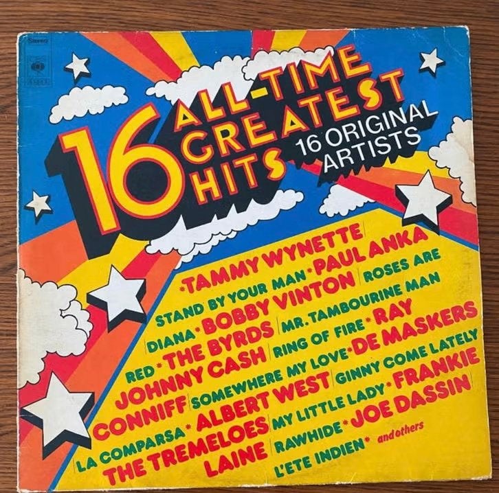 LP 16 All-Time Greatest Hits, Ophalen of Verzenden, Zo goed als nieuw, 12 inch, Pop