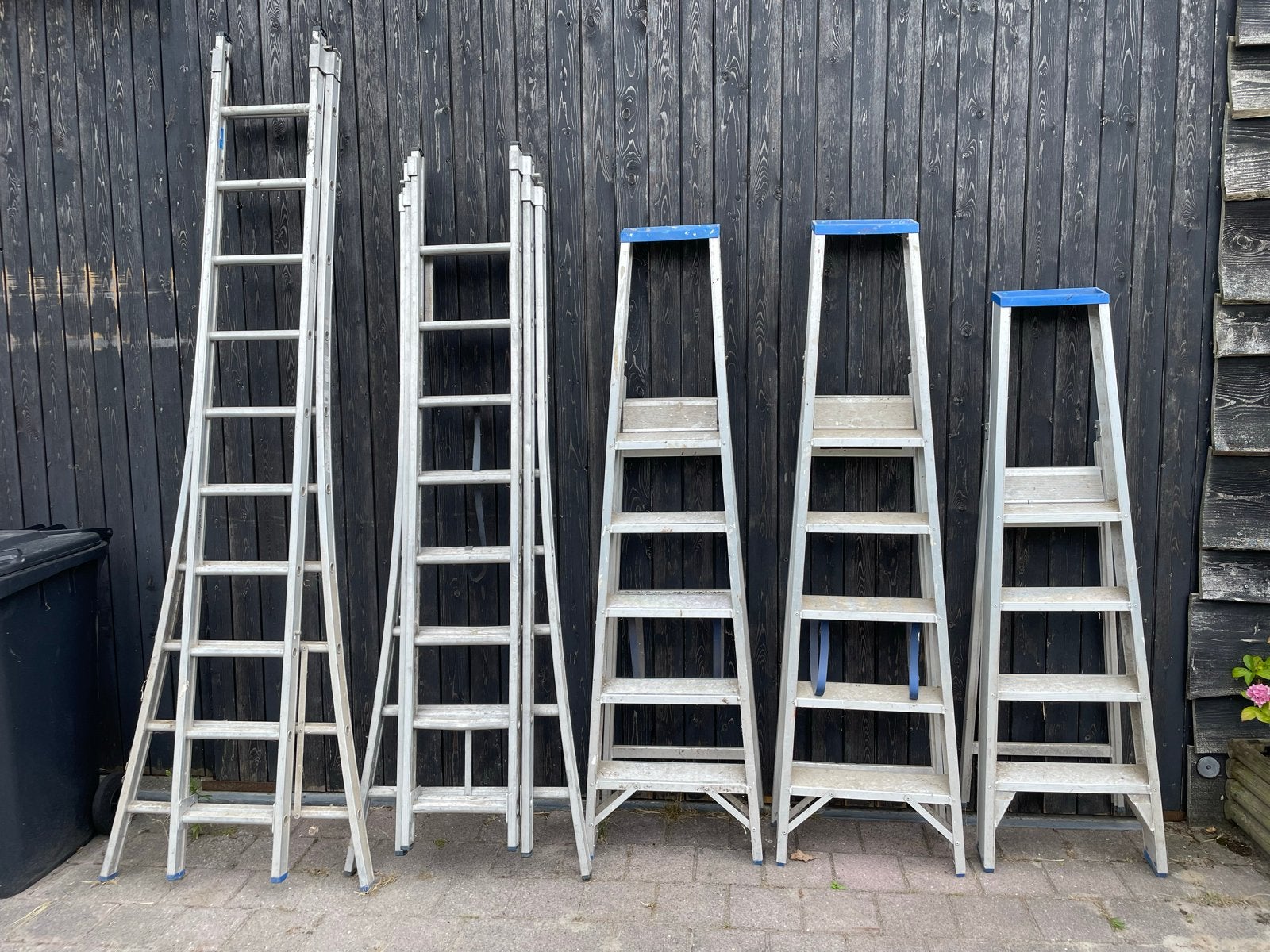 Diverse Solide trappen en ladders in goede staat, Ophalen, Gebruikt, Ladder, Opvouwbaar of Inschuifbaar