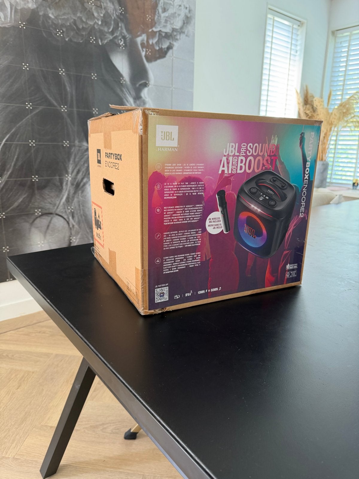 JBL Encore 2 Party Speaker met Microfoon en Hoesje, Audio, Tv en Foto, Luidsprekers, JBL, Party speaker, Ophalen of Verzenden