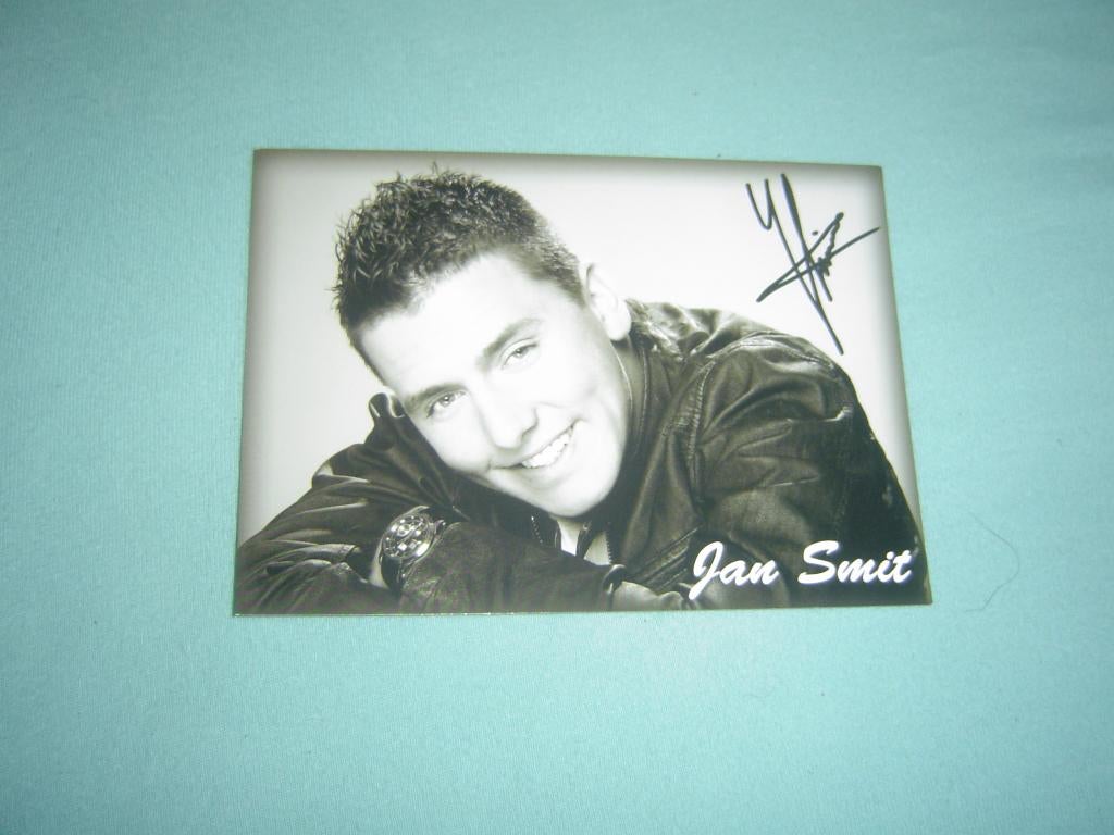 kaart van jan smit met handtekening, Verzamelen, Ophalen of Verzenden, Zo goed als nieuw, Foto of Kaart