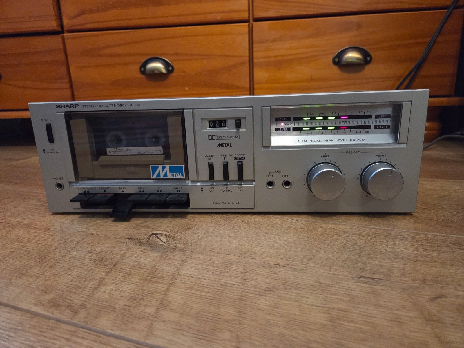 Sharp RT-10 Stereo Cassette Deck - Vintage Casetterecorder, Audio, Tv en Foto, Cassettedecks, Ophalen of Verzenden, Enkel, Overige merken