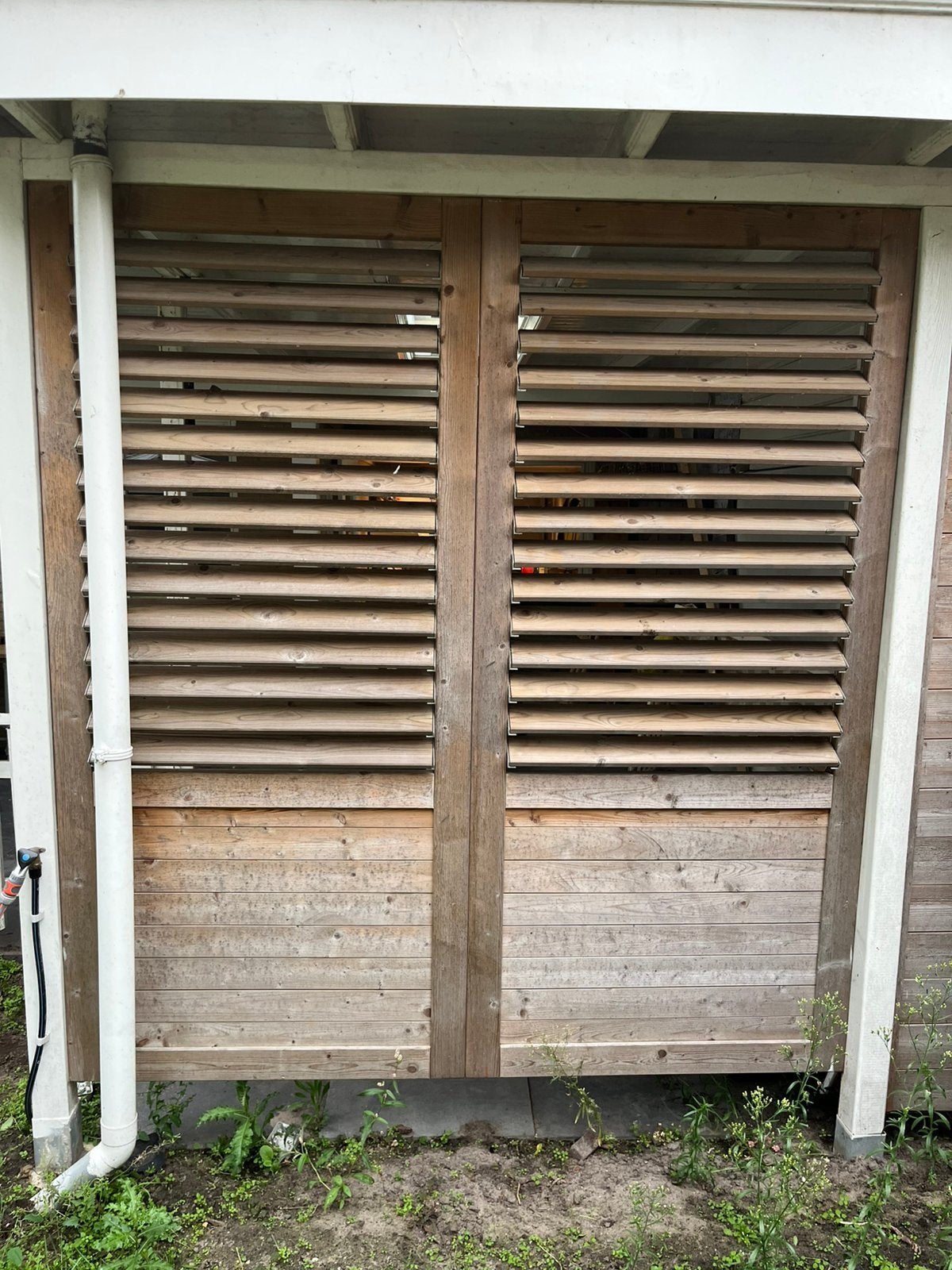 Shutters voor in veranda of dergelijks, Doe-het-zelf en Verbouw, Ophalen, Zo goed als nieuw, 100 tot 150 cm, 200 cm of meer