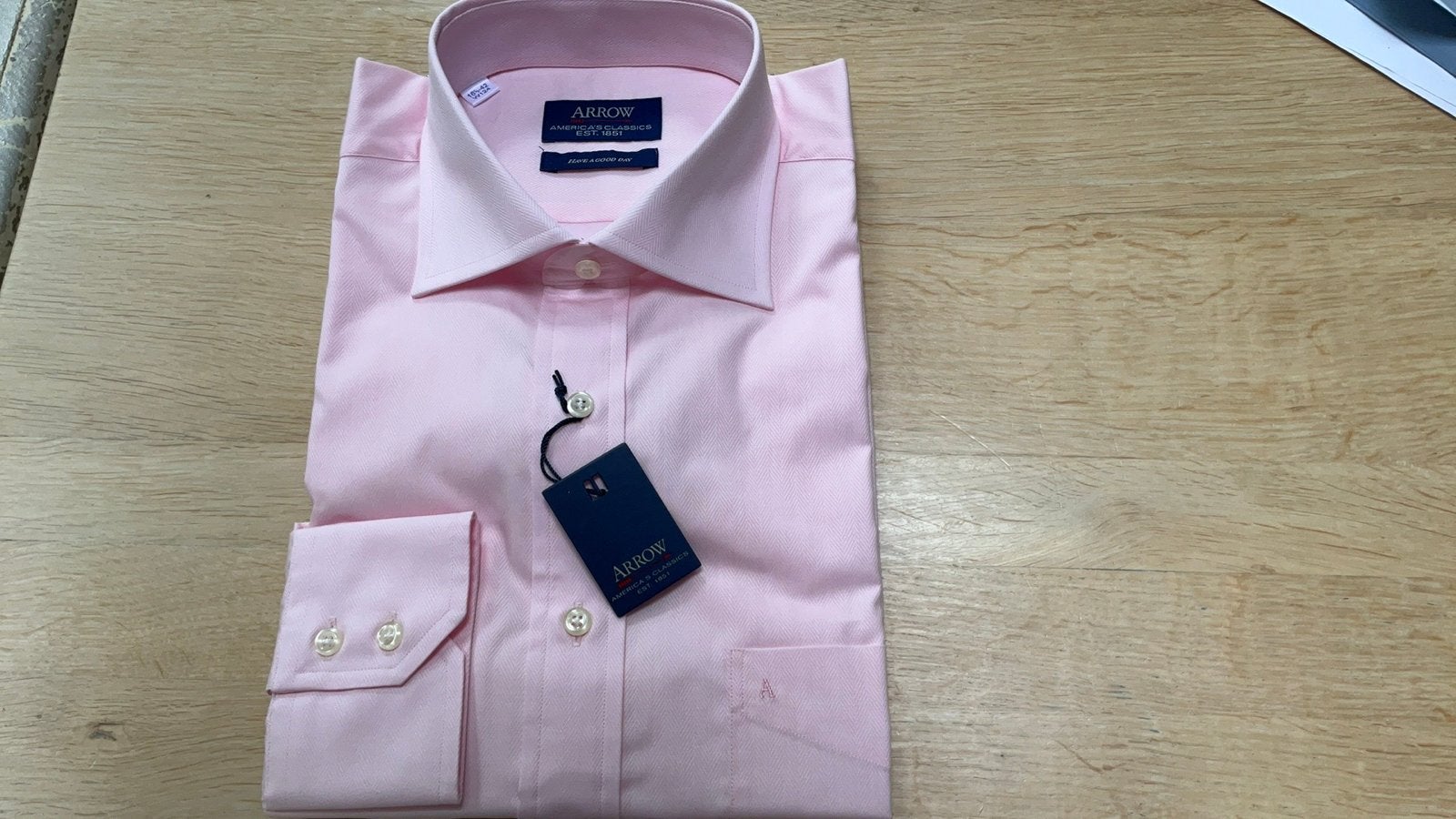 Nieuw Arrow overhemd - Roze - Maat 42, Kleding | Heren, Ophalen of Verzenden, Nieuw, Roze, Halswijdte 41/42 (L)