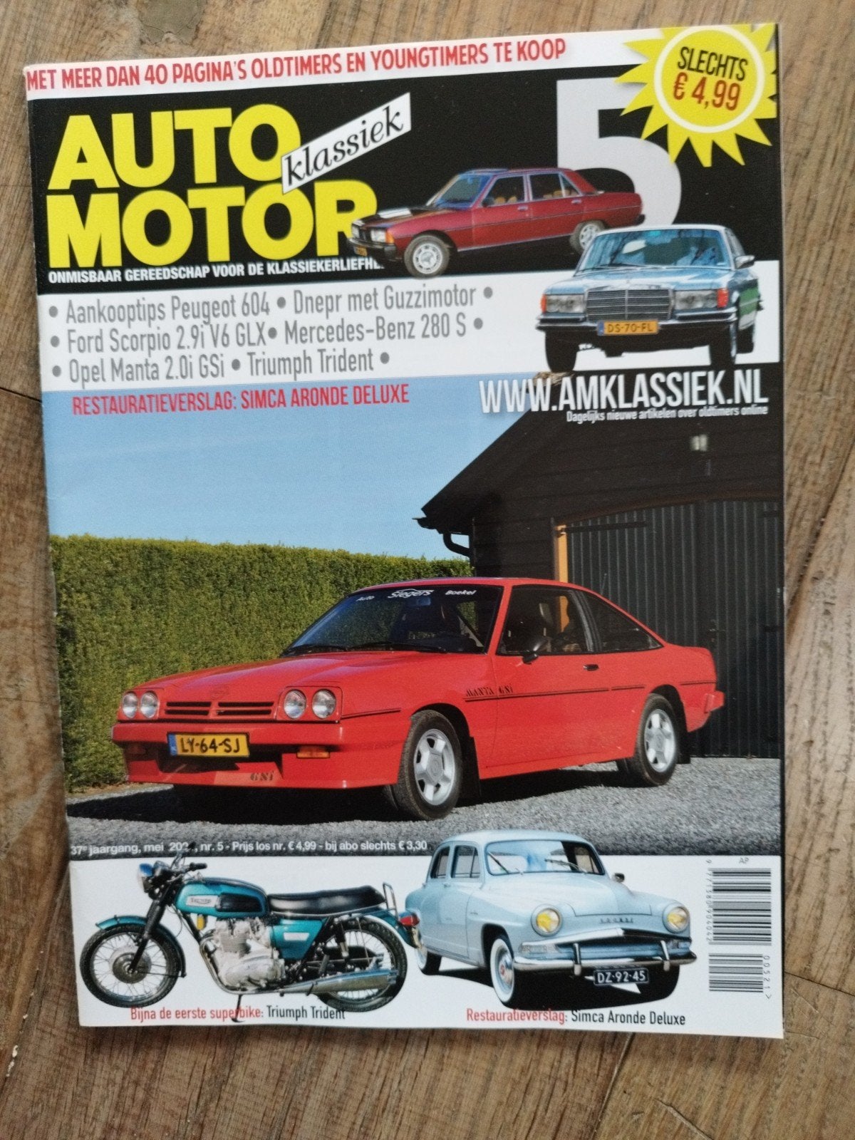 Auto Motor Klassiek nr 5 mei 2021 - Opel Manta, Simca, Opel, Zo goed als nieuw, Auto Motor Klassiek, Ophalen of Verzenden