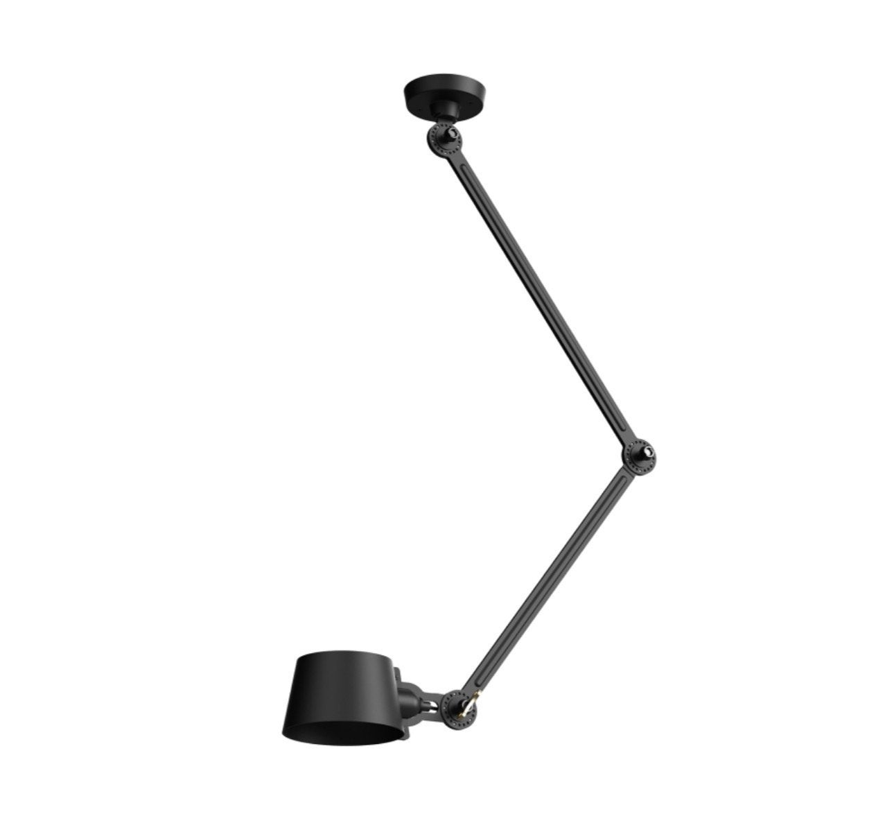 2 stuks Tonone Bold Hanglamp, Smokey Black, Ophalen, Zo goed als nieuw, Metaal, E27 (groot)