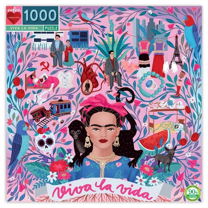 eeBoo - Viva La Vida - 1000 stukjes, Ophalen of Verzenden, 500 t/m 1500 stukjes, Nieuw, Legpuzzel