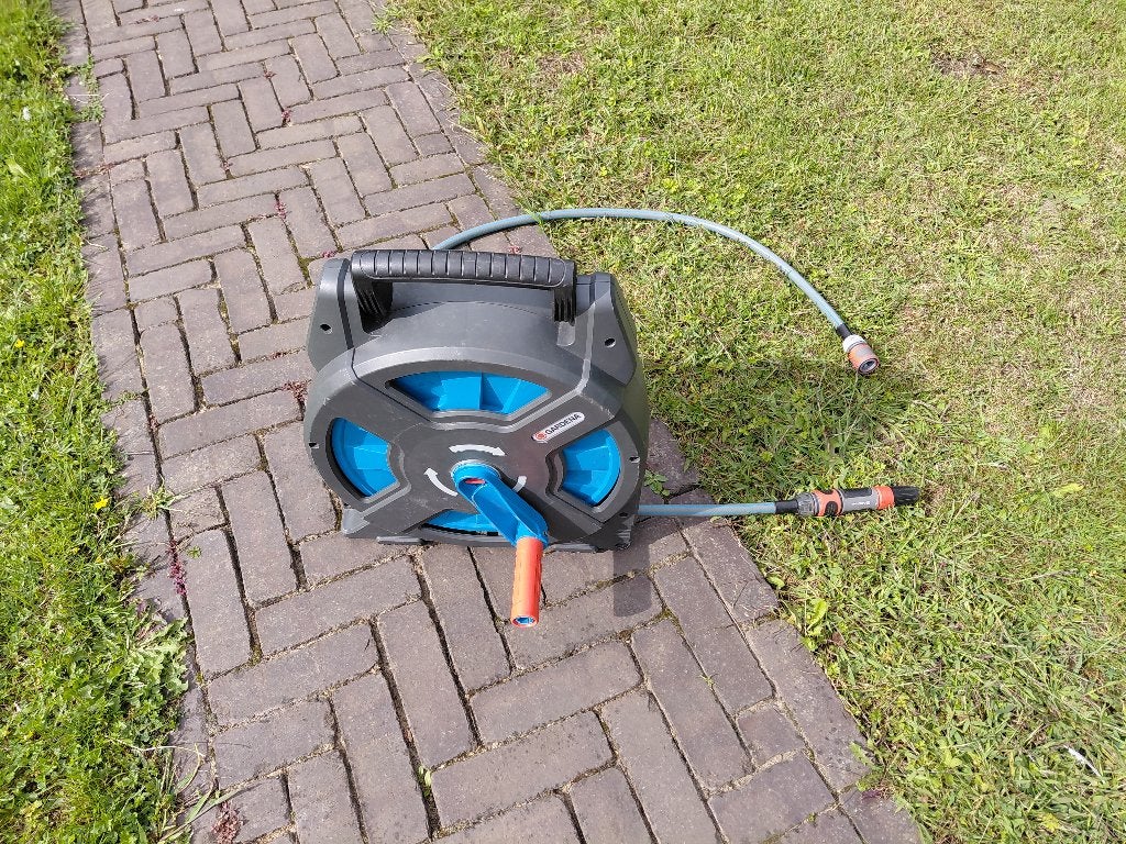 Slanghaspel gardena (15 meter lang), Ophalen