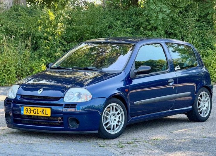 Renault Clio 2.0 16V Sport Euro 2000 2001 Blauw, Auto's, 1998 cc, 40 €/maand, 4 cilinders, Blauw