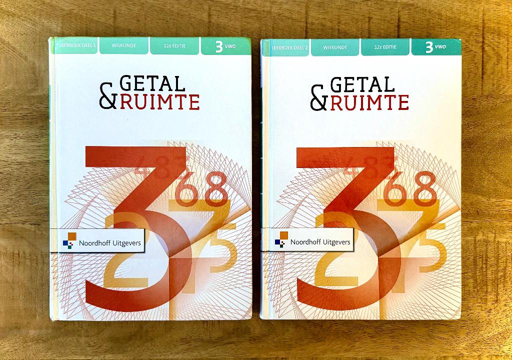Getal & Ruimte 3 VWO Deel 1 en 2 + Uitwerkingen. 12e Editie., Gelezen, VWO, Ophalen of Verzenden, Wiskunde B
