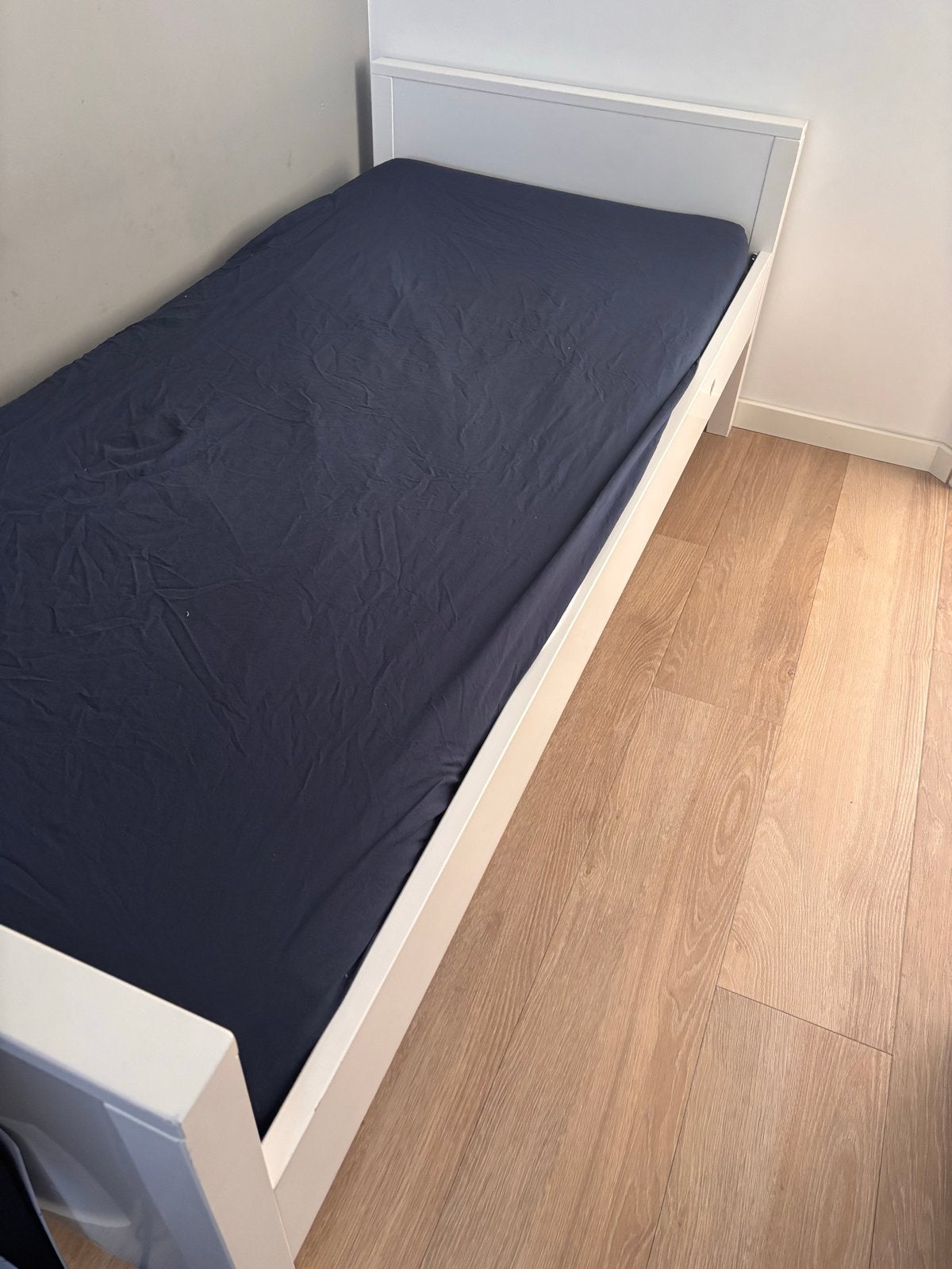 Bopita eenpersoonsbed wit met lattenbodem, Ophalen, Gebruikt, 90 cm, Eenpersoons