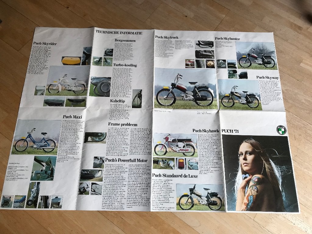 PUCH Folder 1971, Ophalen of Verzenden, Gebruikt