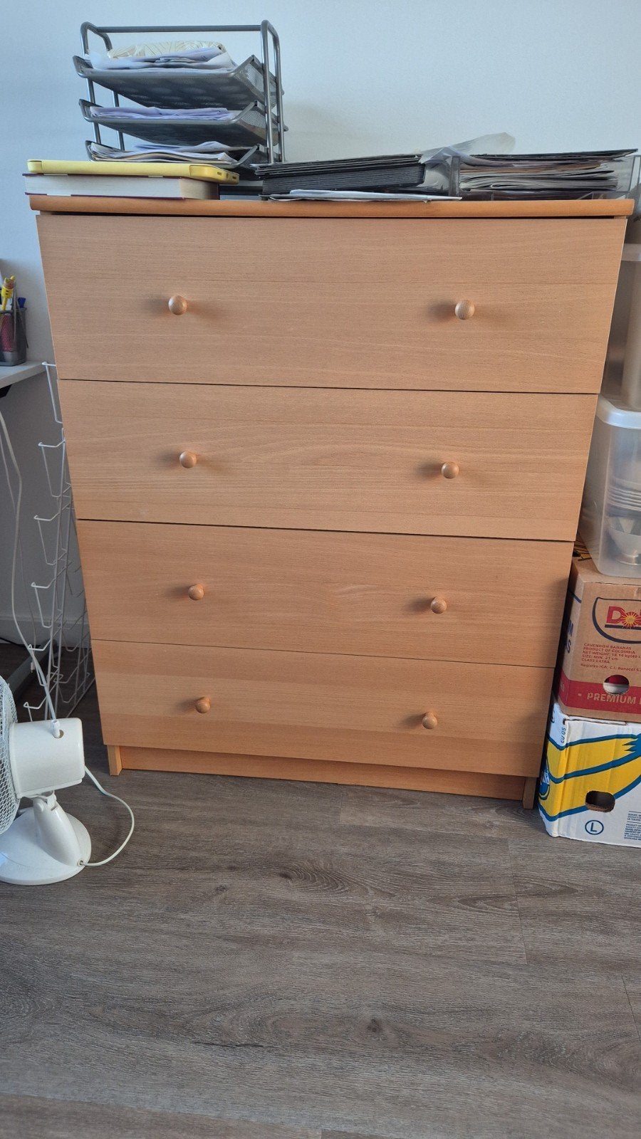 Ladekast, Huis en Inrichting, Ophalen, Gebruikt, 50 tot 100 cm, 3 of 4 laden