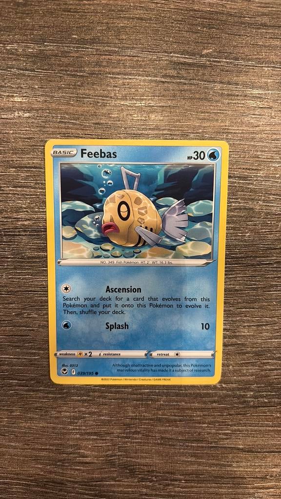 SIT Feebas 039/195, Hobby en Vrije tijd, Verzamelkaartspellen | Pokémon, Ophalen of Verzenden, Zo goed als nieuw