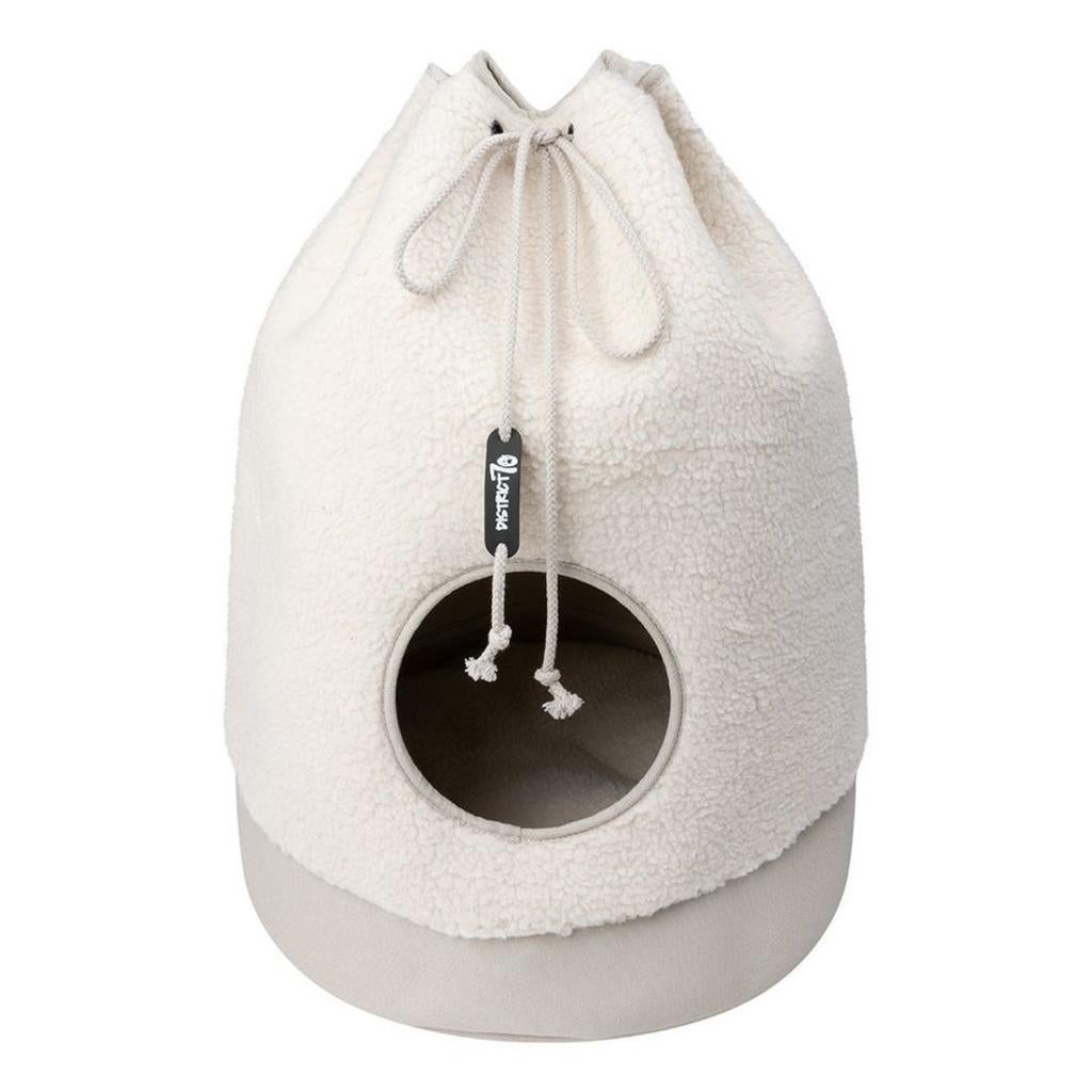 District 70 kattenhuis kattenmand Teddy Japandi 45x45x60cm, Dieren en Toebehoren, Kattenmanden, Verzenden, Zo goed als nieuw, Pluche