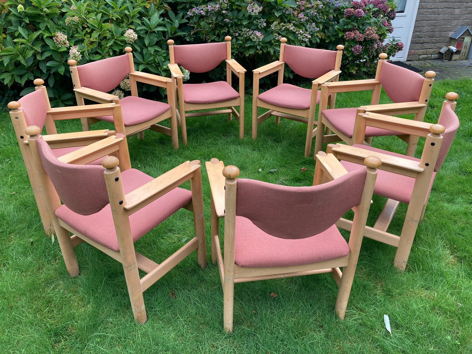 Set van 8 vintage stoelen, Ophalen, Gebruikt, Vijf, Zes of meer stoelen