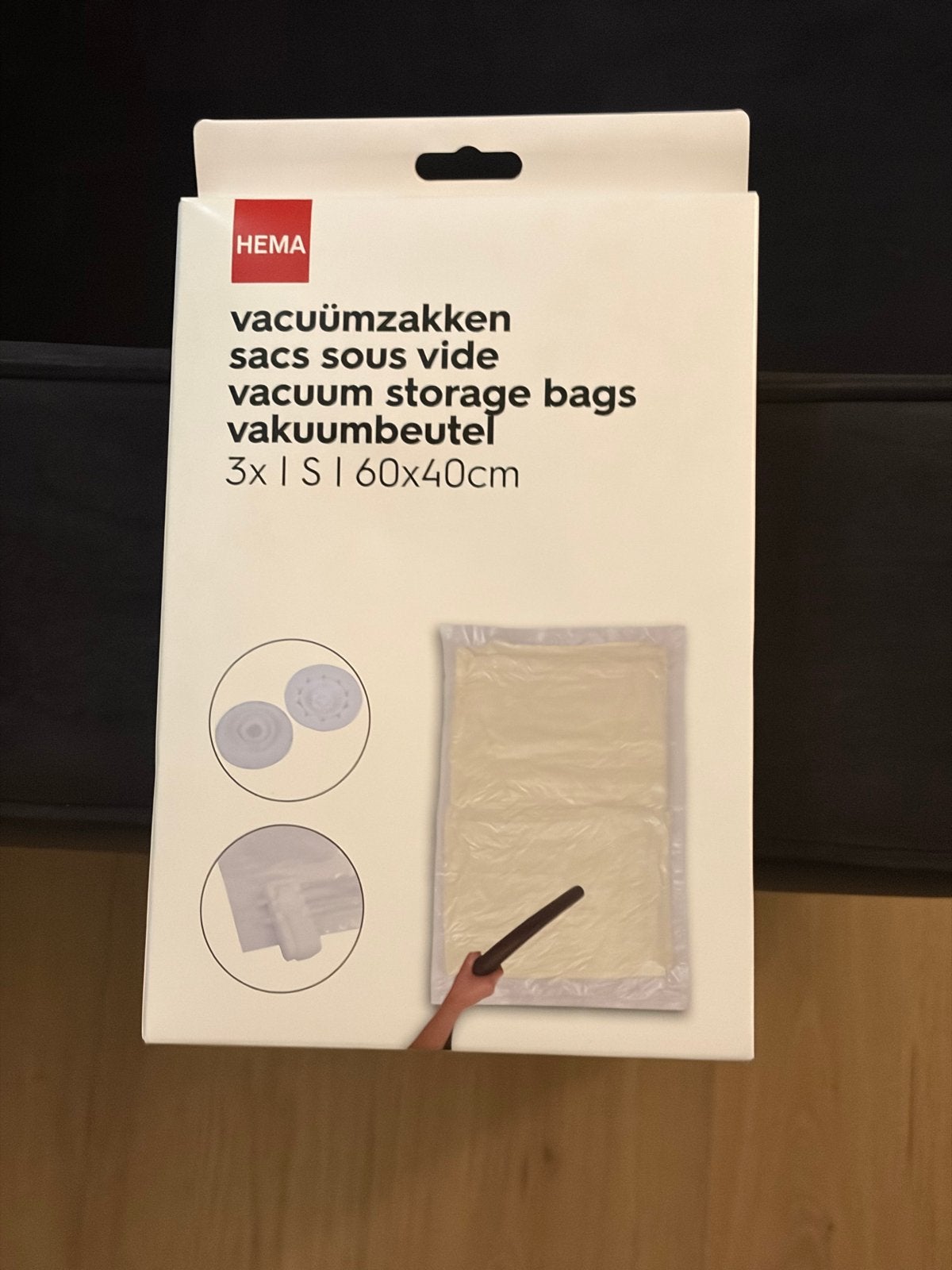 Vacuümzakken voor koffer (3 stuks, 60x40cm), Ophalen of Verzenden, Nieuw, Wit, Kunststof