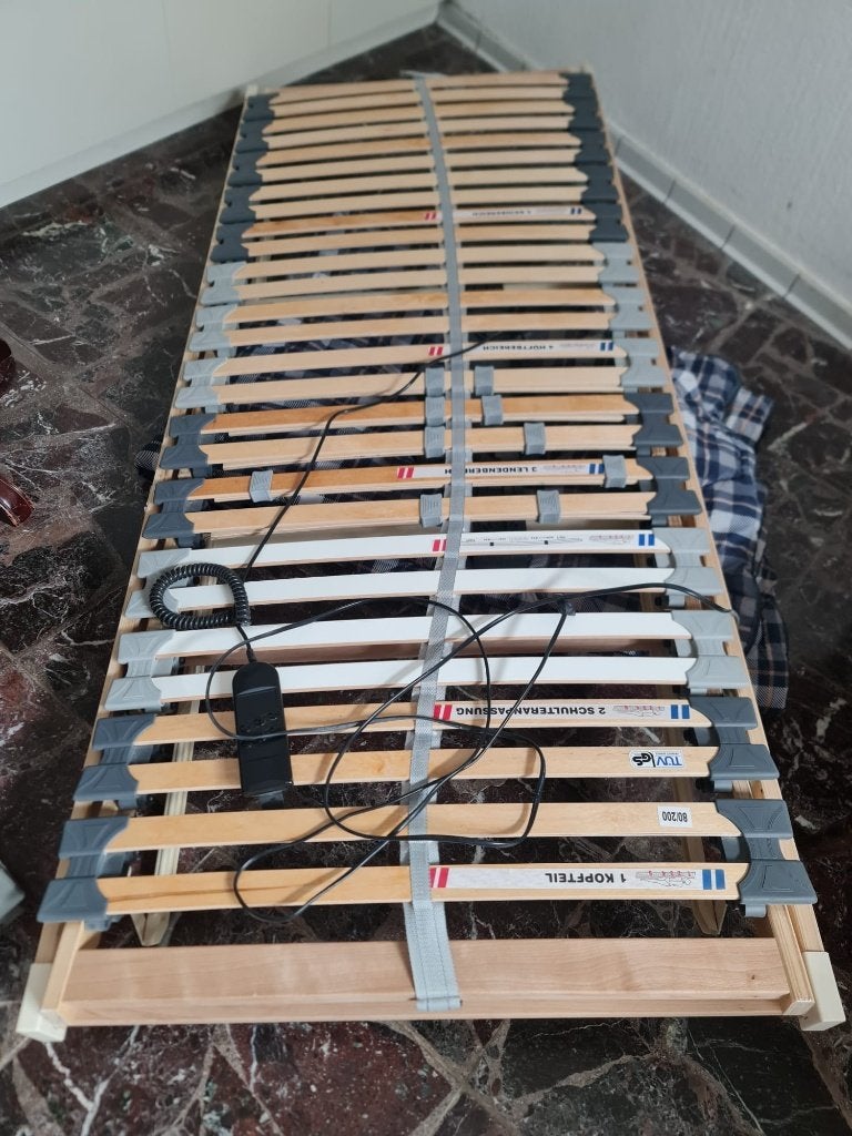 Beweegbaar bedbodem (okimat3h4/6) met lattenbed, Ophalen, Gebruikt, Eenpersoons, 80 cm