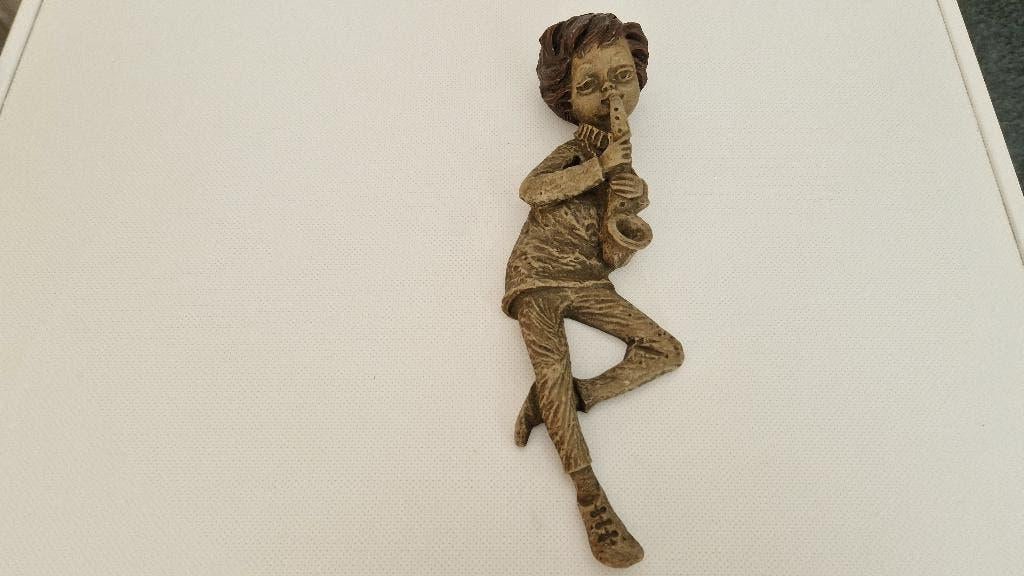 oud antiek kunst wandbeeld, Antiek en Kunst, Ophalen of Verzenden