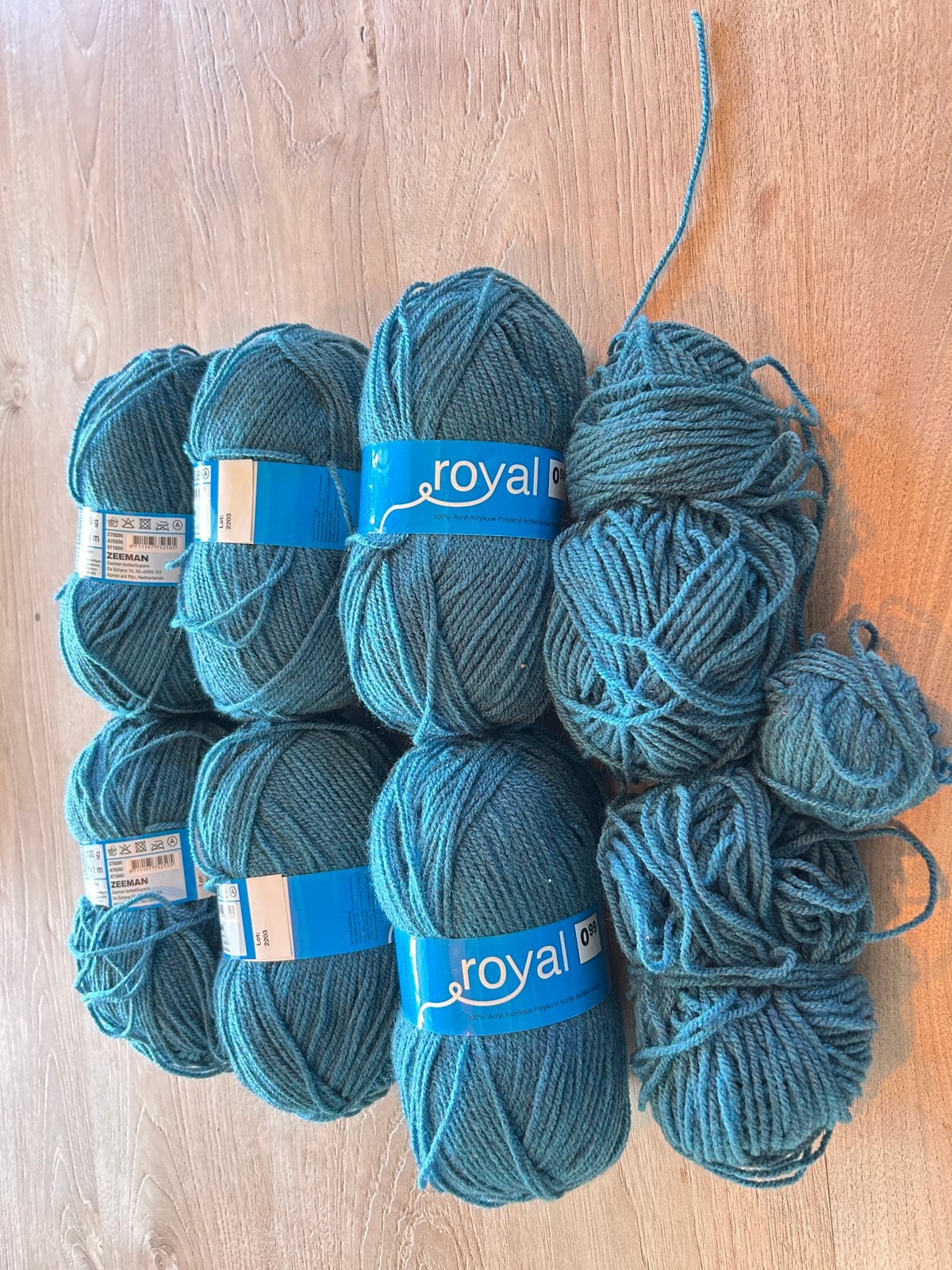 Royal acrylgaren Zeeman, Hobby en Vrije tijd, Breien en Haken, Ophalen of Verzenden, Breien of Haken, Wol of Garen