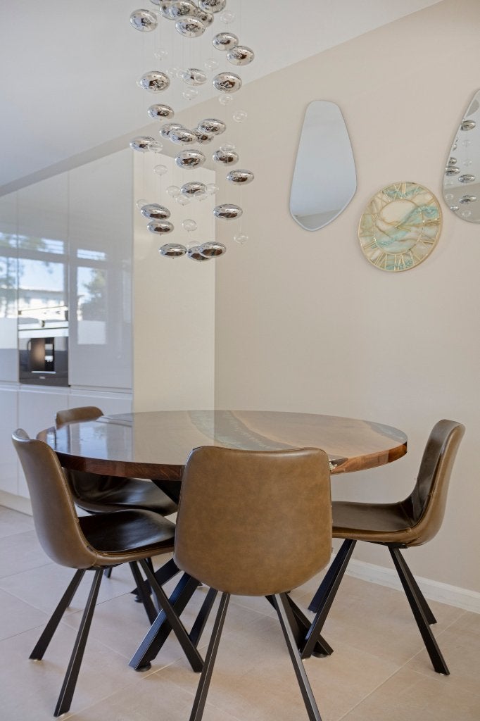 Epoxy round table, 140 cm handmade, Ophalen