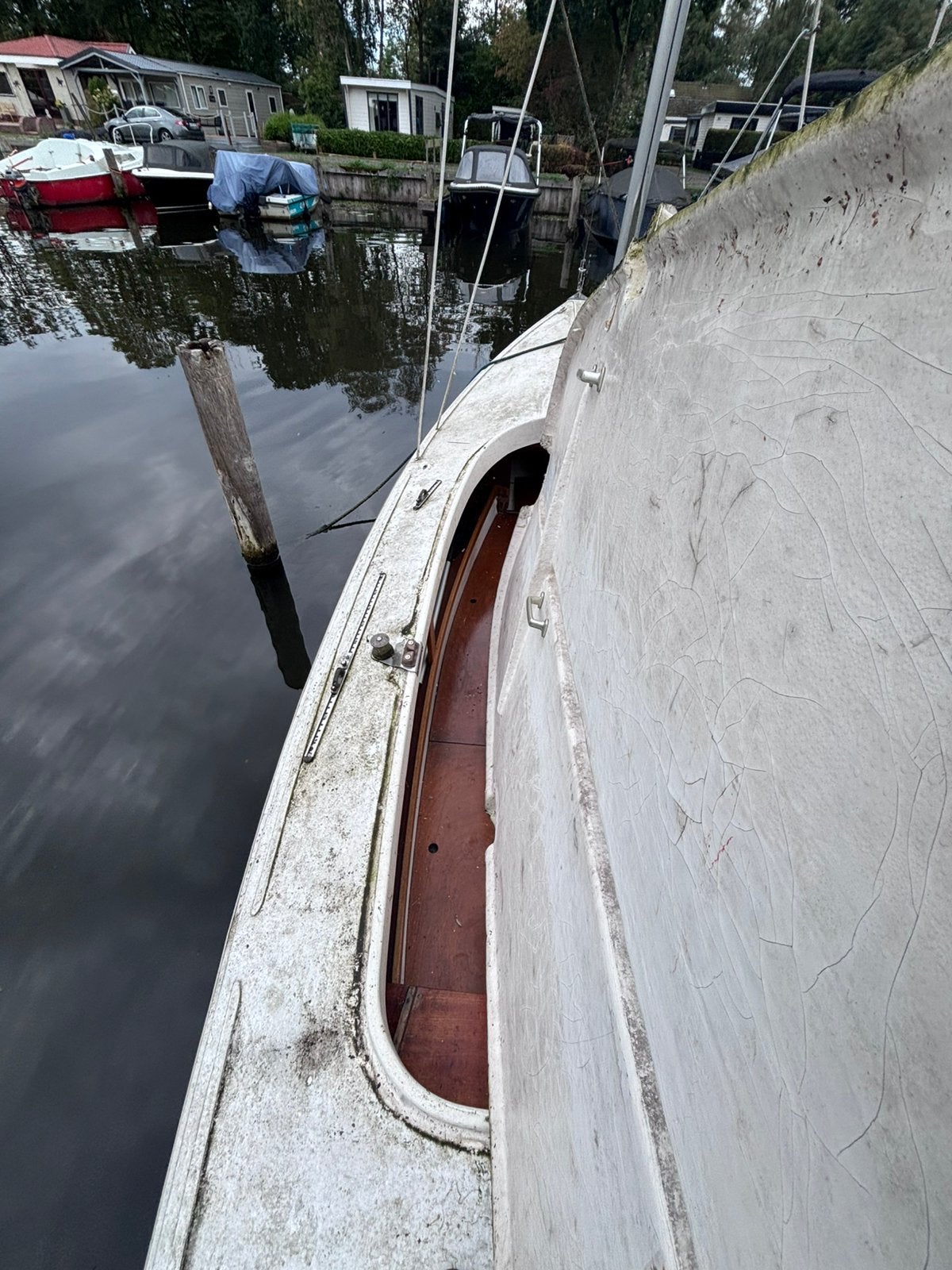Elektrische motor met zeilboot te koop, Ophalen, Gebruikt, Elektrisch, 5 m